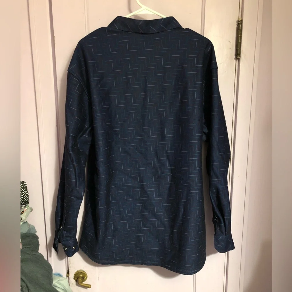 Fleece patterned jacket - Picture 2 of 5